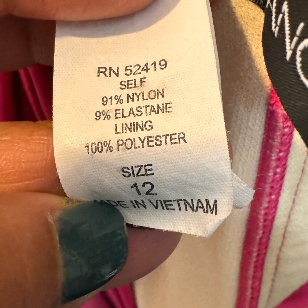 La Blanca size 12 pink halta tankini - Picture 3 of 7